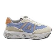 Retro Beige Sneakers Premiata , Multicolor , Dames