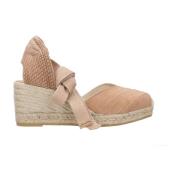 Wedges Espadrilles , Brown , Dames