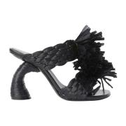 Heeled Mules Dries Van Noten , Black , Dames