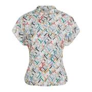 TH Monogram Print Dames Overhemd Tommy Hilfiger , Multicolor , Dames