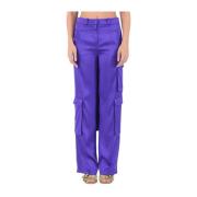 Tapered Trousers Actualee , Purple , Dames
