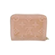 Pre-owned Leather wallets Louis Vuitton Vintage , Pink , Dames