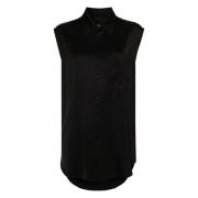 Sleeveless Tops MM6 Maison Margiela , Black , Dames