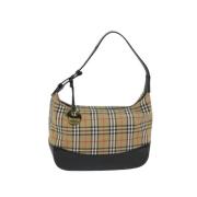 Pre-owned Nylon handbags Burberry Vintage , Beige , Dames