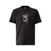 Zwarte Jersey T-shirt Britse Zeeman C.p. Company , Black , Heren