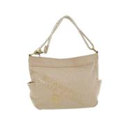 Pre-owned Canvas shoulder-bags Burberry Vintage , Beige , Dames