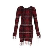 Pre-owned Fabric dresses Balmain Pre-owned , Red , Dames