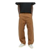 Trousers Carhartt Wip , Brown , Heren