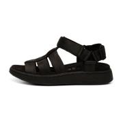 Gerecyclede Line Fisherman Sandalen Woden , Black , Dames