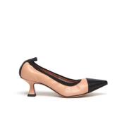 Leren Decolleté in Zwart Blush Anna F. , Pink , Dames