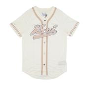 Pinstripe Baseball Shirt Off White Karl Kani , White , Dames