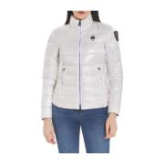 Witte Gewatteerde Jas Dames Synthetisch Blauer , White , Dames