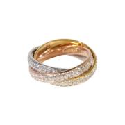 Pre-owned Metal rings Cartier Vintage , Yellow , Dames