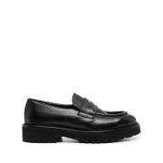 Elegant Zwarte Loafers Doucal's , Black , Dames