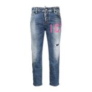 Cool Girl Skinny Jeans Blauw Dsquared2 , Blue , Dames