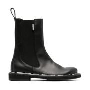 Ankle Boots Moschino , Black , Dames