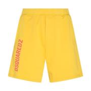 Heldergele casual shorts Dsquared2 , Yellow , Heren