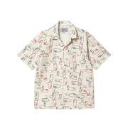 Short Sleeve Shirts Carhartt Wip , White , Heren