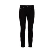 Effen Skinny Jeans Versace Jeans Couture , Black , Heren