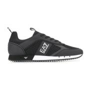 Zwarte Casual Sneakers voor Mannen Emporio Armani EA7 , Black , Heren