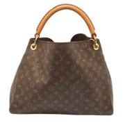 Pre-owned Leather handbags Louis Vuitton Vintage , Brown , Dames