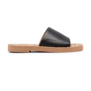 Zwarte Casual Open Flats Slippers See by Chloé , Black , Dames