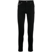 Zwarte Slim-Fit Jeans voor Heren Versace Jeans Couture , Black , Heren