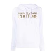 Hoodies Versace Jeans Couture , White , Dames