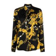 Long Sleeve Tops Versace Jeans Couture , Black , Dames