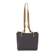 Pre-owned Canvas totes Hermès Vintage , Gray , Dames