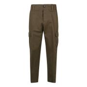 Tapered Trousers PT Torino , Brown , Dames
