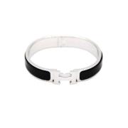 Pre-owned Metal bracelets Hermès Vintage , Black , Dames