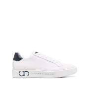 Witte Leren Sneakers voor Mannen Casadei , White , Heren