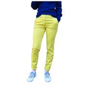 Rechte Chino Broek Mason's , Yellow , Dames