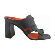 Heeled Mules Santoni , Black , Dames