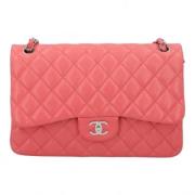 Pre-owned Leather crossbody-bags Chanel Vintage , Pink , Dames