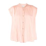 Short Sleeve Shirts Forte Forte , Pink , Dames