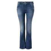 Trendy Franje Flare Jeans Emporio Armani , Blue , Dames