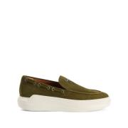 Groene Casual Loafers Slip On Giuseppe Zanotti , Green , Heren