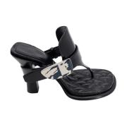 Sandals Burberry , Black , Dames