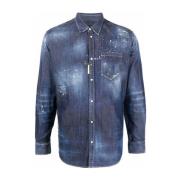 Long Sleeve Tops Dsquared2 , Blue , Heren