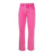 Straight Jeans Michael Kors , Pink , Dames