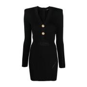 Short Dresses Balmain , Black , Dames