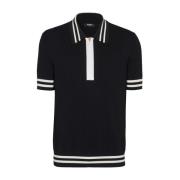 Polo Shirts Balmain , Black , Heren