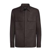 Blouses & Shirts Ermenegildo Zegna , Brown , Heren