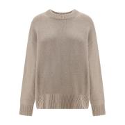 Relaxed Silhouet Sand Pullover Sweater Lisa Yang , Beige , Dames