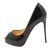 Pre-owned Leather heels Christian Louboutin Pre-owned , Black , Dames