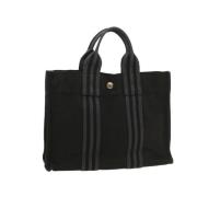 Pre-owned Cotton handbags Hermès Vintage , Black , Dames