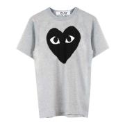 T-Shirts Comme des Garçons Play , Gray , Heren