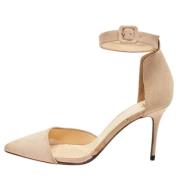 Pre-owned Suede heels Giuseppe Zanotti Pre-owned , Beige , Dames